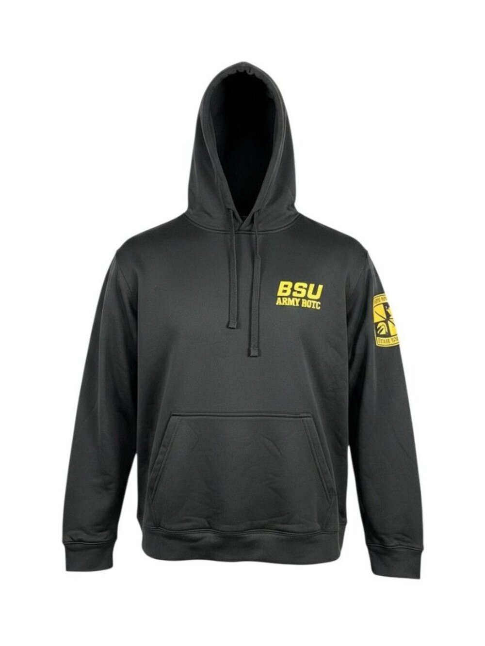 Port & Company BSU Army ROTC Black Hoodie Large Leadership Excellence Patch
